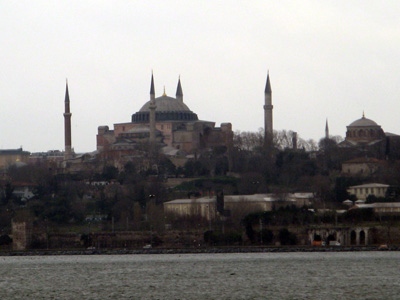 Hagia Sophia + Hagia Irene From the Asian side, Istanbul, Turkey March 2010