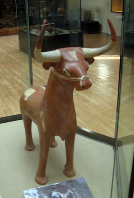 Hittite Pottery Bull (~1500 BC) Museum of Anatolian Civilizatio, Ankara, Turkey March 2010