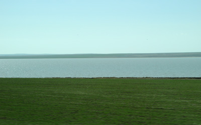 Lake Mogan, 62 miles SE of Ankara, Turkey March 2010