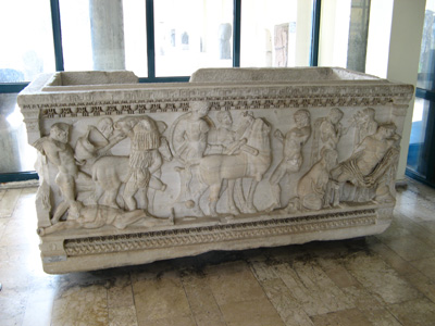 Sarcophagus Adana Regional Museum, Turkey March 2010