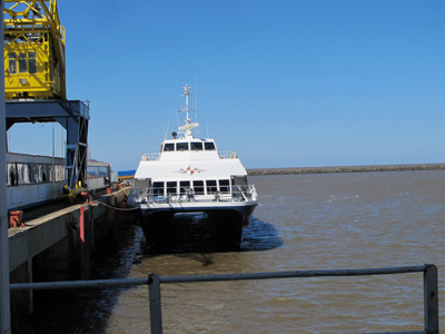 Safely docked in Colonia, Uruguay, Rio de la Plata, Argentina 2010
