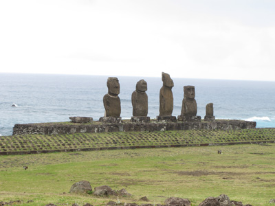 Ahu Vai Uri, Ranga Roa, Easter Island, Chile, 2010