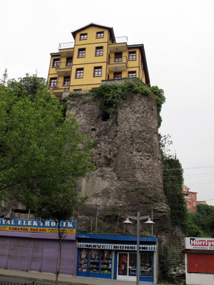 New House on Old Wall, Trabzon, Turkey May 2010
