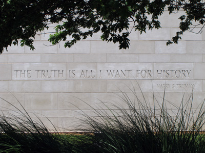 Truman Library Quote, Independence, MO, 2010 USA West