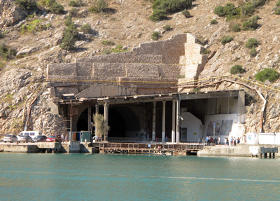 "Facility 825" entrance Carefully concealed from the, Balaklava, Crimea 2011
