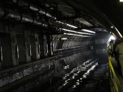 Wide internal tunnels, Balaklava, Crimea 2011