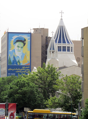 Ayatollah and Cathedral, Tehran, 2011 Azerbaijan + Iran + Armenia