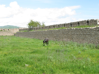 Restored walls, Shushi, 2011 Azerbaijan + Iran + Armenia
