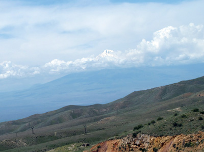 Cloudy-wrapped Mount Ararat, Shushi, 2011 Azerbaijan + Iran + Armenia