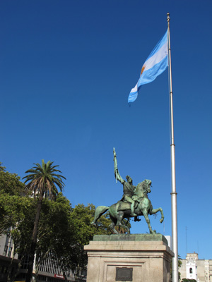 San Martin at Plazo de Mayo, Buenos Aires, South America 2011