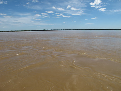 The mighty, and muddy, Rio Parana, Corrientes, South America 2011