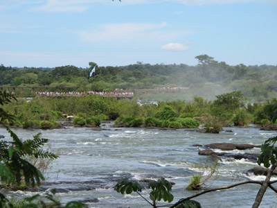 View to Argentina, Iguaçu Falls, South America 2011