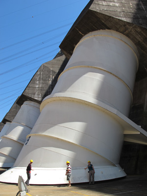 Input pipes, Itaipu, South America 2011