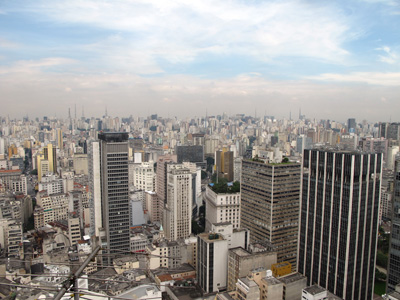 View from  Banespa Tower, Sao Paulo, South America 2011
