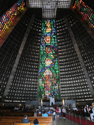 Cathedral interior, Rio de Janeiro, South America 2011