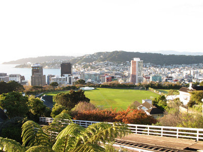 Wellington, from Botanic Gardens, 2013 New Zealand
