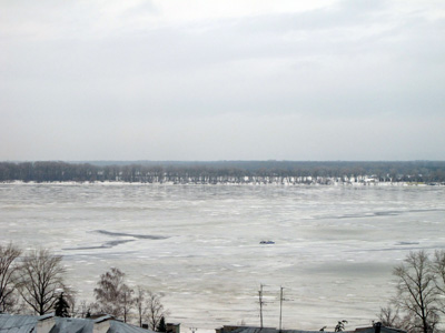 The (mostly) frozen Volga, Samara, 2013 Volga Cities