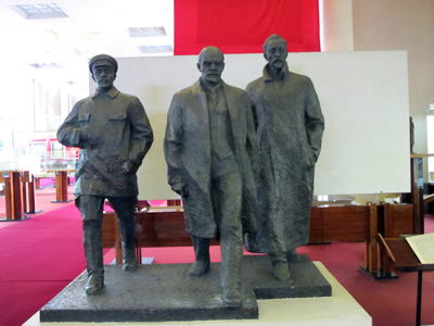Lenin and Friends Sverdlov (??), Lenin, Dzerzhinsky, Ulyanovsk: Lenin Memorial Museum, 2013 Volga Cities