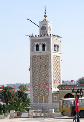 Kasbah Mosque minaret, Tunis Medina, Tunisia 2014