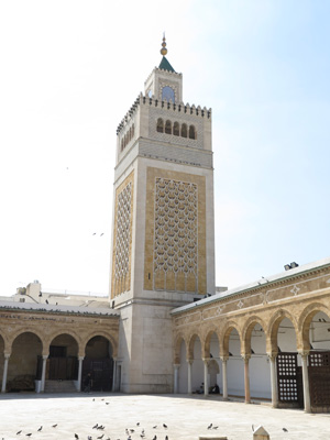 Zaytuna Mosque minaret, Tunis Medina, Tunisia 2014