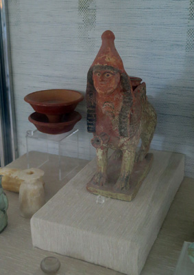 7th c. bc Sphinx vase, Carthage Museum, Tunisia 2014