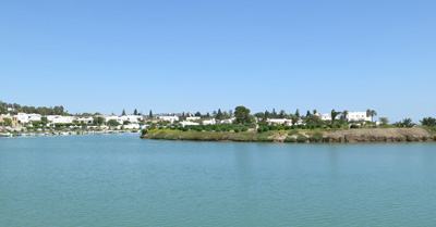 Carthage's Military Harbour, central island, Tunisia 2014