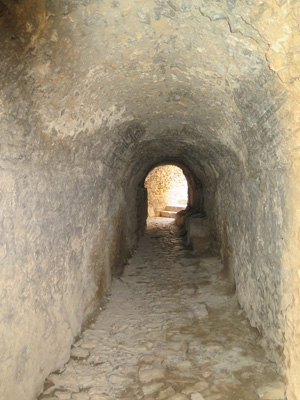 Baths service tunnel, Dougga, Tunisia 2014