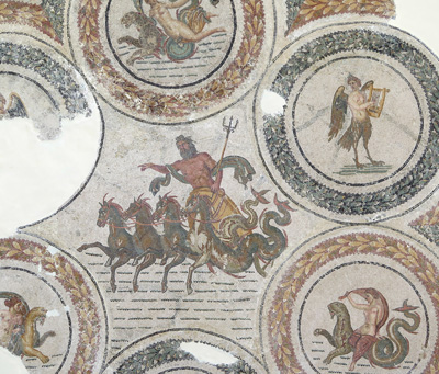 Giant mosaic: detail., Bardo Museum, Tunisia 2014