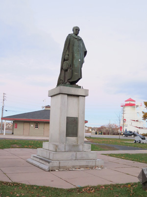 Lord Beaverbrook statue, Fredericton, Canada, Fall 2015