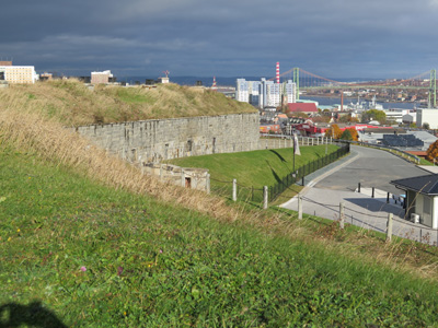 Halifax Citadel: Low ramparts, Canada, Fall 2015