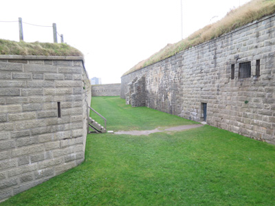 Halifax Citadel: Concealed defence ditch, Canada, Fall 2015