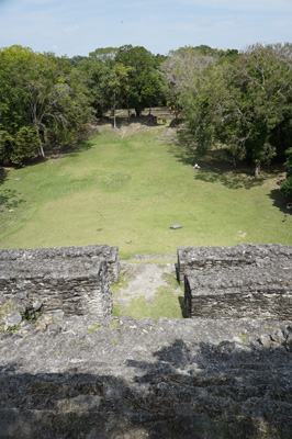 view from Jaguar Temple, Lamanai, Belize 2016