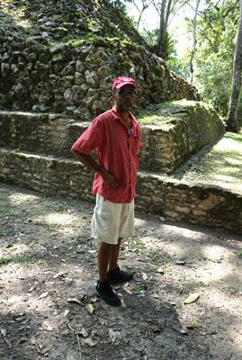 My guide, Bruce, from PACZ Tours, Caracol, Belize 2016