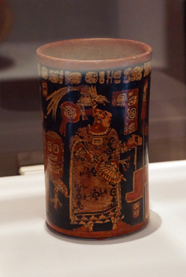 Polychrome vase, Tikal 250600AD, Archaeological & Ethnological Museum, Guatemala 2016