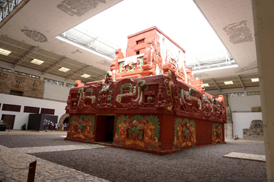 A "creative" reconstruction of the buried Rosalila Temple, Copan Site Museum, Honduras 2016