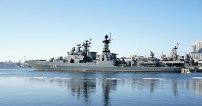 Russian Navy Destroyer: Admiral Panteleyev, Vladivostok, Russia 2016