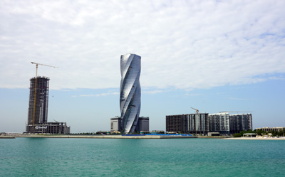 Exotic twisted tower, Bahrain, Saudi Arabia 2019