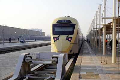 Train for Riyadh, Dammam to Riyadh, Saudi Arabia 2019