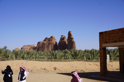 Rocky spires near Dadan, Al Ula: Dadan, Saudi Arabia 2019