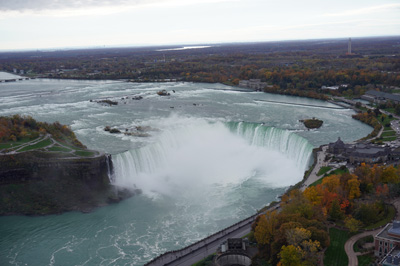 Canadian Falls from Skylon Tower, Toronto - Chicago 2019