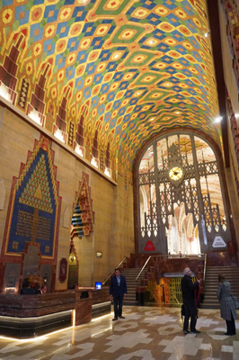 Over-the-top Art Deco Lobby, Detroit: The Guardian Building, Toronto - Chicago 2019