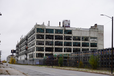 Urban blight: near Piquette Plant, Detroit: Ford Piquette Plant Museum, Toronto - Chicago 2019