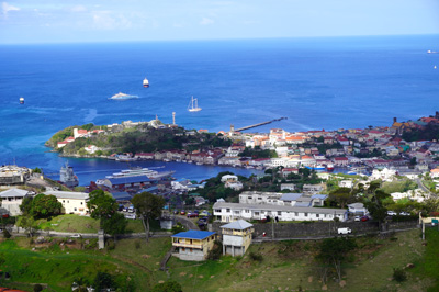 St George, from Fort Frederick, 2020 Caribbean