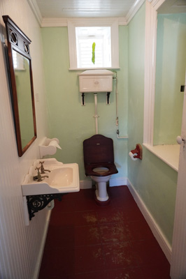 An authentic Thomas Crapper toilet, Barbados: St Nicholas Abbey, 2020 Caribbean