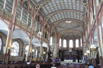 St Louis Cathedral (1890) Steel framed, to resist fires, earthq, Fort de France, 2020 Caribbean (Spring)