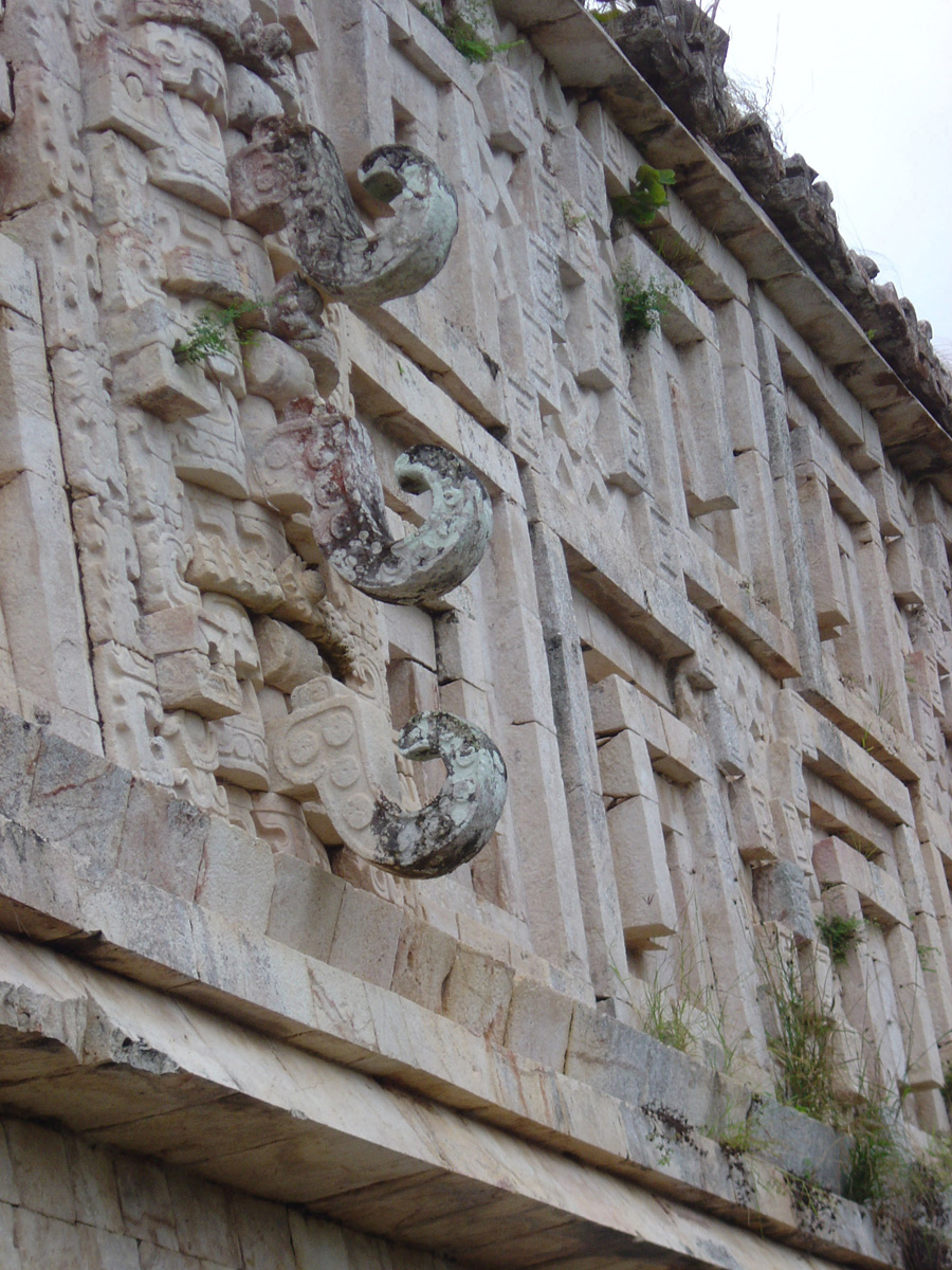 Uxmal, Detail on West of Governor
