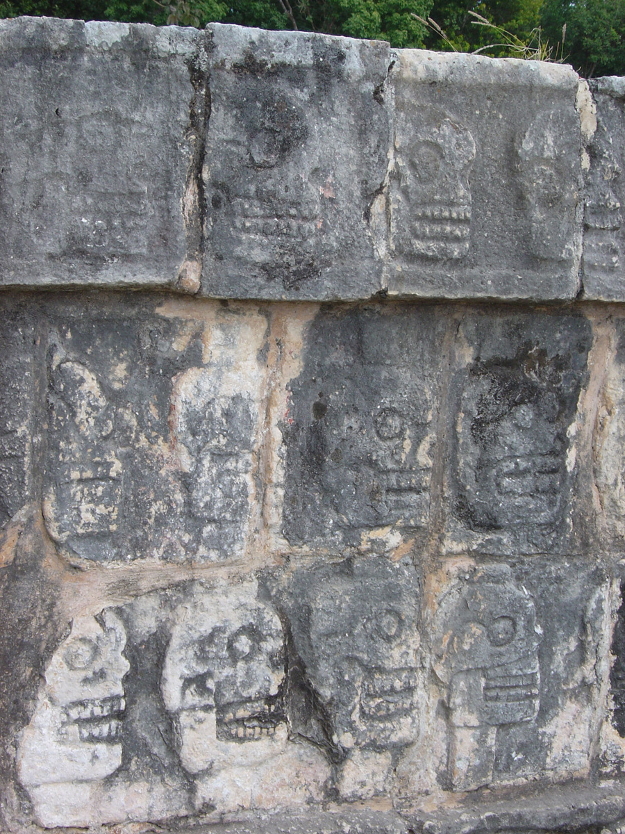 Chichen Itza, Skull Rack detail
