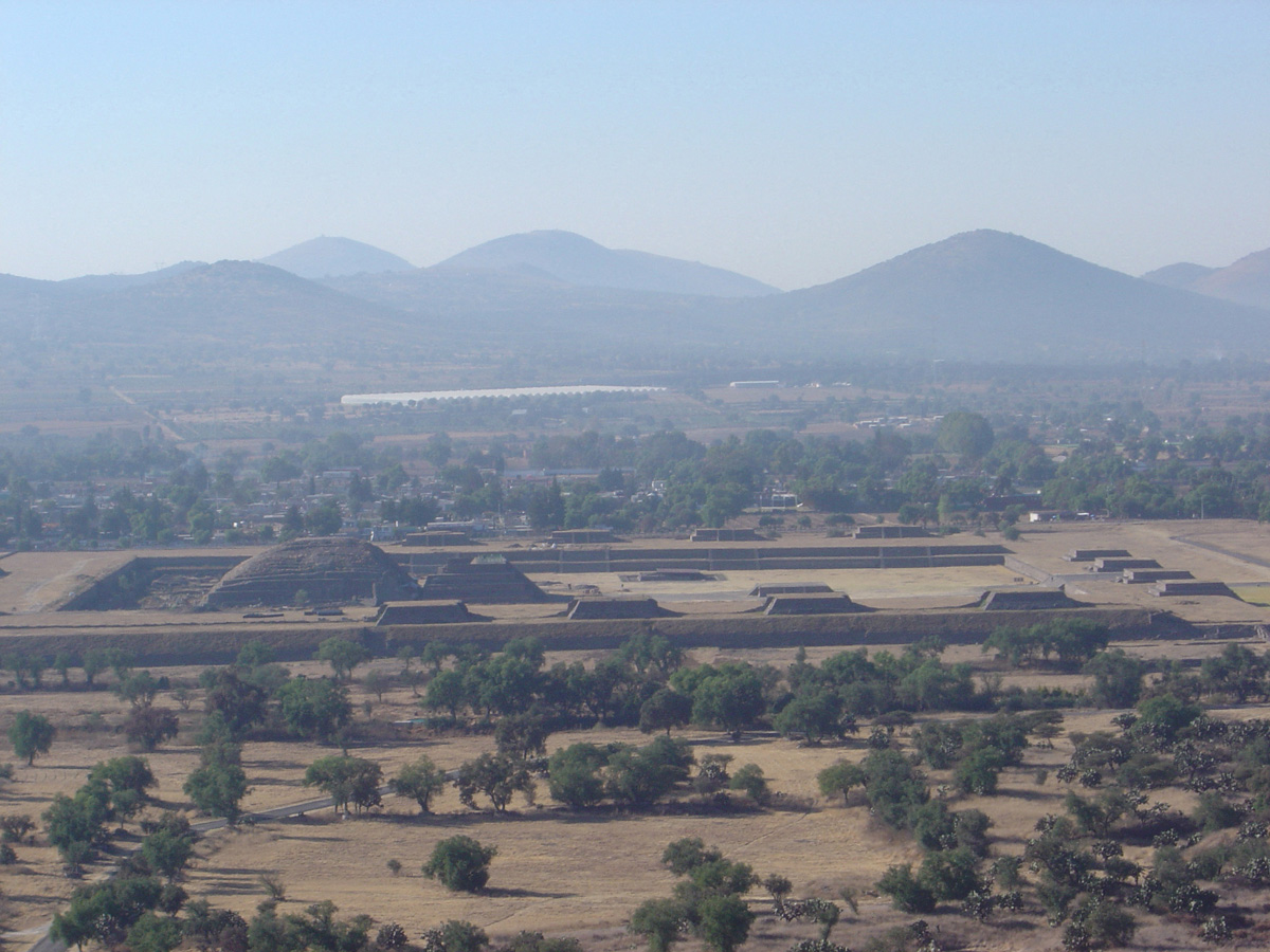 Teotihuacan, View of Temple of Quetzlacoatl