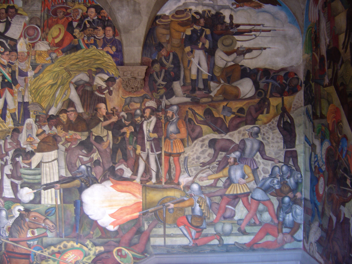 Mexico City, Palacio Nacional: Diego Rivera mural