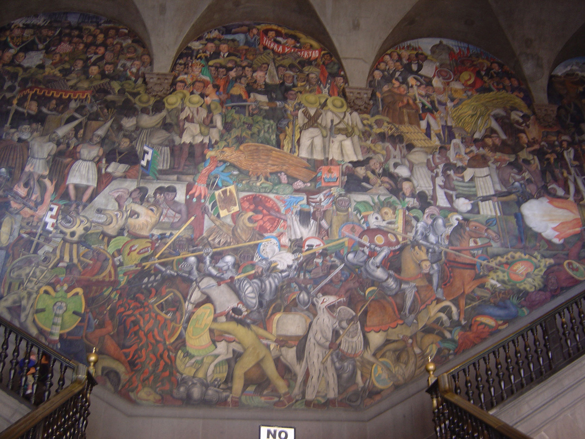 Mexico City, Palacio Nacional: Diego Rivera mural